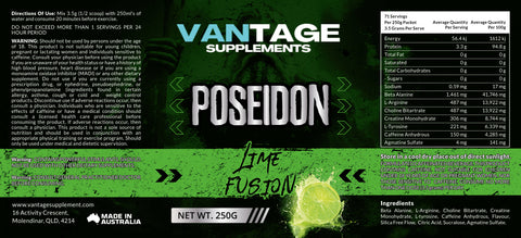 POSEIDON | Pre-Workout | Lime Fusion